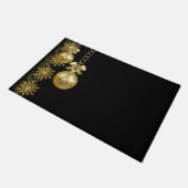 Weihnachtsmatte, Gold Balls Fußmatte (Schrägansicht)