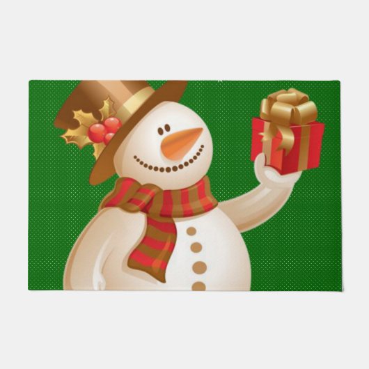 Weihnachtsmatte, Schneemann Fußmatte (Vorderseite)