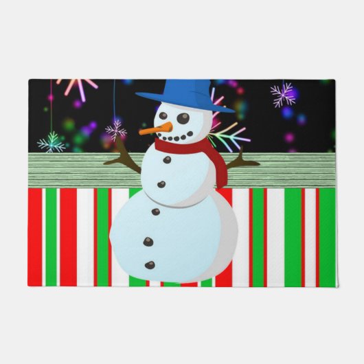 Weihnachtsmatte, Schneemann Fußmatte (Vorderseite)