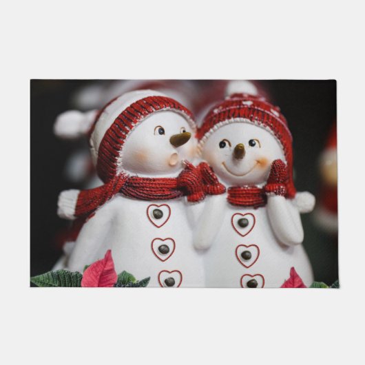 Weihnachtsmatte, Schneemann Fußmatte (Vorderseite)