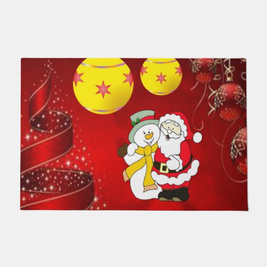 Weihnachtsmatte, Schneemann Fußmatte (Vorderseite)