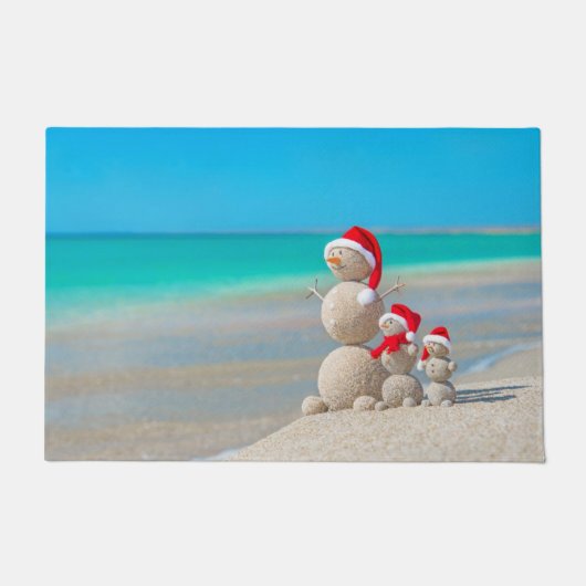 Weihnachtsmatte, Schneemann Fußmatte (Vorderseite)