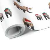 Weihnachtsmatte Umhüllung Papier von Grizzlybären Geschenkpapier (Rolleneckpunkt)
