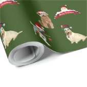 Weihnachtsmatte Umhüllung von Hunden Geschenkpapier (Rolleneckpunkt)