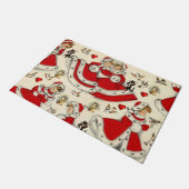 Weihnachtsmatte, Vintag Fußmatte (Schrägansicht)