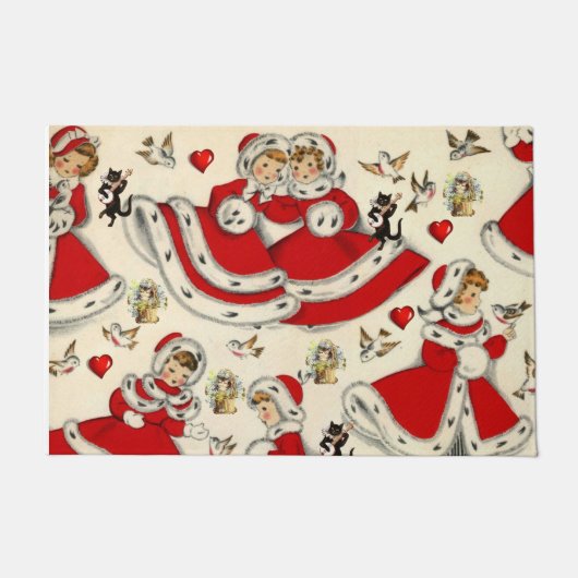 Weihnachtsmatte, Vintag Fußmatte (Vorderseite)