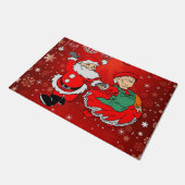 Weihnachtsmatte, Weihnachten Fußmatte (Schrägansicht)