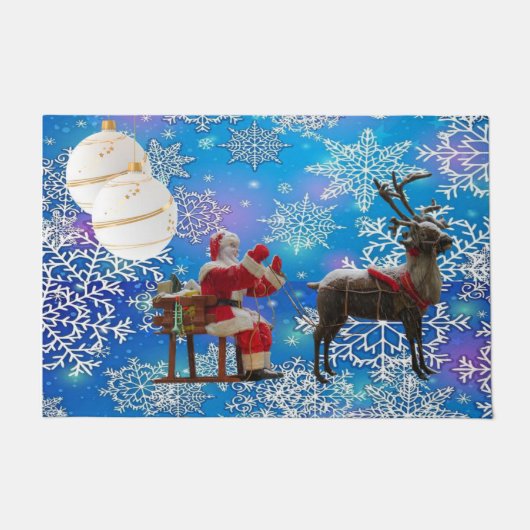 Weihnachtsmatte, Weihnachten Fußmatte (Vorderseite)