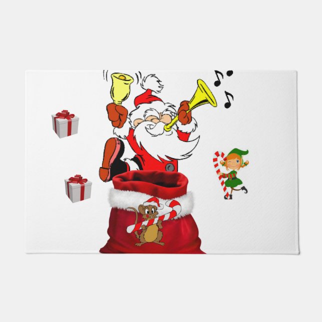 Weihnachtsmatte, Weihnachten Fußmatte (Vorderseite)