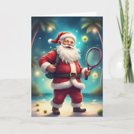 Weihnachtsmatte - Weihnachtskarte für Tennis Karte