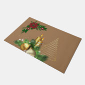 Weihnachtsmatte, Weihnachtskerze Fußmatte (Schrägansicht)