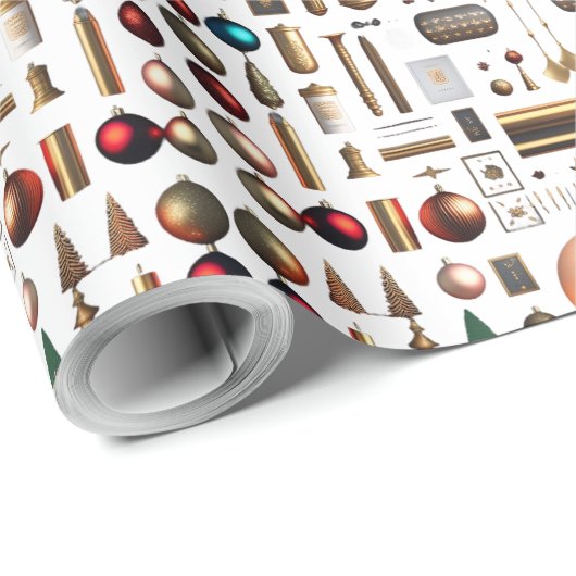 Weihnachtsmatte Wrapping Paper Geschenkpapier (Rolleneckpunkt)