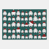 Weihnachtsmatten-Papierblätter Geschenkpapier Set (Vorderseite 2)