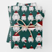 Weihnachtsmatten-Papierblätter Geschenkpapier Set (Beispiel)