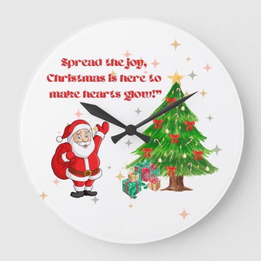 Weihnachtsmauer Große Wanduhr (Vorderseite)