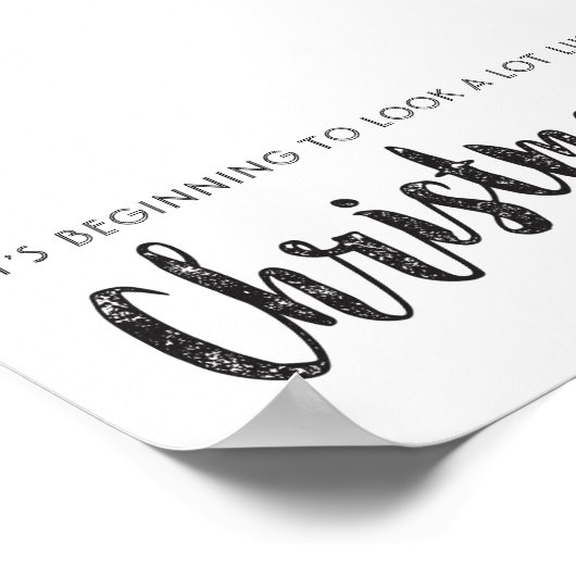 Weihnachtsmauer Poster (Ecke)