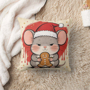 Weihnachtsmaus Chinesisches Sternzeichen Ratte Wur Kissen