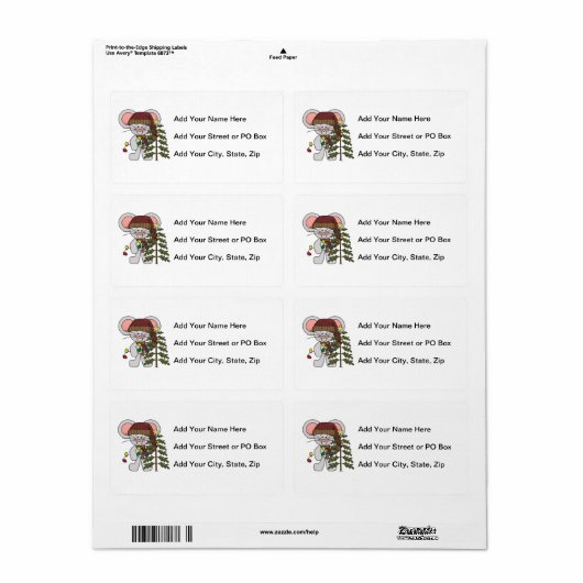 Weihnachtsmaus, die Baum verziert (Vorne)