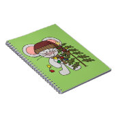 Weihnachtsmaus, die Baum verziert Notizblock (Rechte Seite)