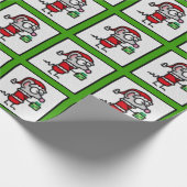 Weihnachtsmaus Geschenkpapier (Ecke)