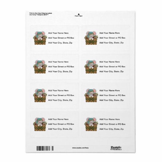 Weihnachtsmaus im Korb (Vorne)