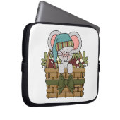 Weihnachtsmaus im Korb Laptopschutzhülle (Vorne Rechts)