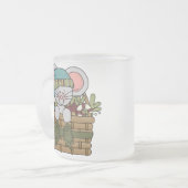 Weihnachtsmaus im Korb Mattglastasse (Vorderseite Links)