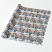 Weihnachtsmaus im Winterwald Geschenkpapier (Ungerollt)