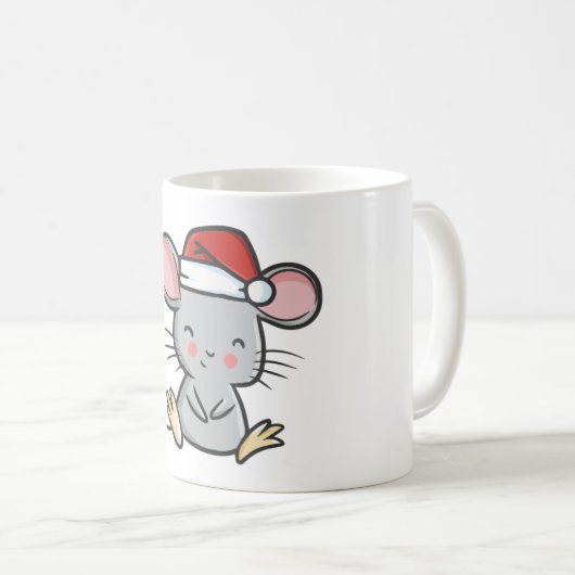 Weihnachtsmaus Kaffeetasse (VorderseiteRechts)