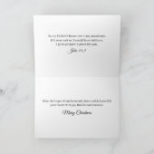 Weihnachtsmaus & Lebkuchenhäuschen Christlich Feiertagskarte (Innenseite)