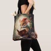 Weihnachtsmaus lesend tasche (Von Nahem)