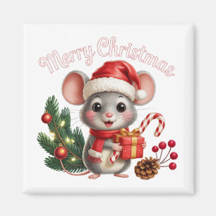 Weihnachtsmaus Magnet
