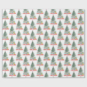 Weihnachtsmaus mit Feiertagsgeschenken Geschenkpapier (Flach)