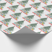 Weihnachtsmaus mit Feiertagsgeschenken Geschenkpapier (Ecke)