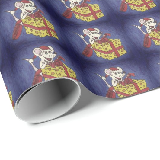 Weihnachtsmaus mit geschenkpapier (Rolleneckpunkt)