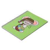 Weihnachtsmaus mit Verzierung Notizblock (Linke Seite)