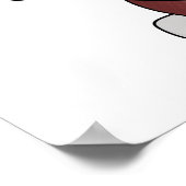 Weihnachtsmaus mit Verzierung Poster (Ecke)