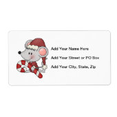 Weihnachtsmaus mit Zuckerstange (Vorne)