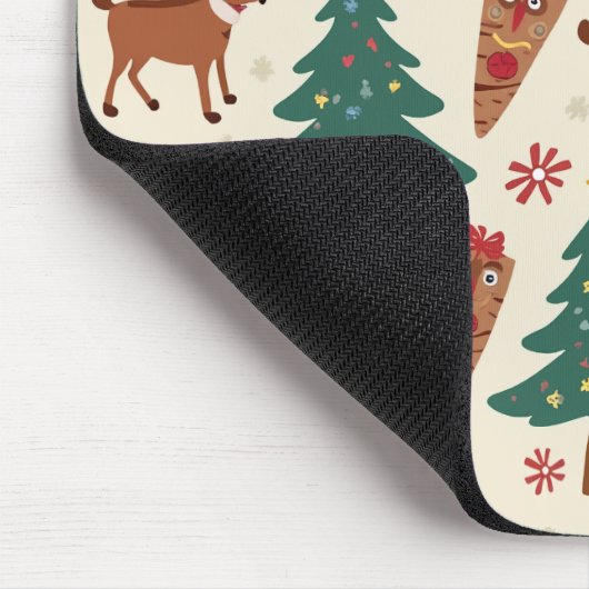 Weihnachtsmaus Mousepad (Ecke)