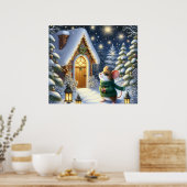 Weihnachtsmaus Poster (Küche)