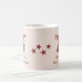 Weihnachtsmaus Rosa heiße Schokolade Tasse (Mittel)