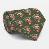 Weihnachtsmaus-Schlips Krawatte (Gerollt)