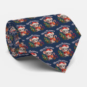 Weihnachtsmaus-Schlips Krawatte (Gerollt)