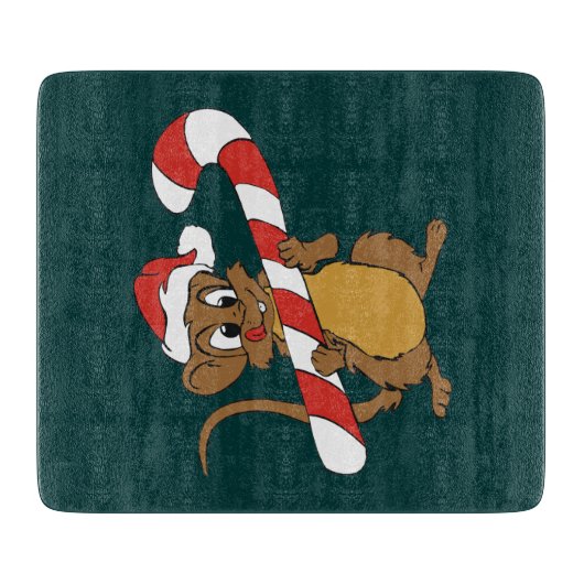 Weihnachtsmaus Schneidebrett (Vorderseite)