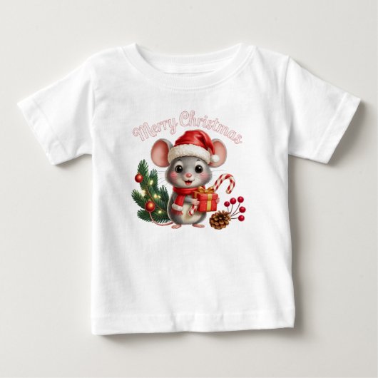 Weihnachtsmaus T-Shirt (Vorderseite)