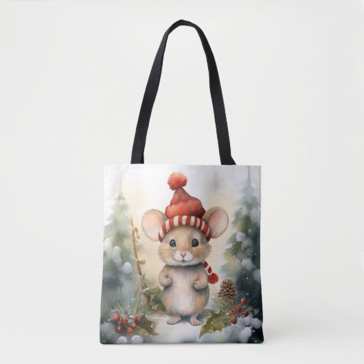 Weihnachtsmaus Tasche (Vorderseite)