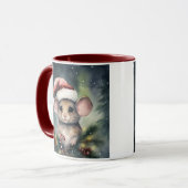 Weihnachtsmaus Tasse (Vorderseite Links)