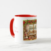 Weihnachtsmaus Tasse (Vorderseite Links)
