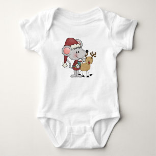 Weihnachtsmaus und baby strampler