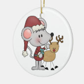Weihnachtsmaus und keramik ornament (Links)